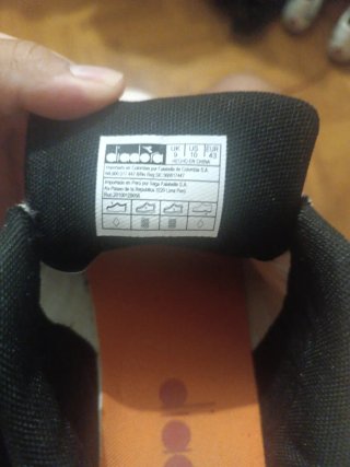 Zapatillas Diadora Blancas y Naranja Originales