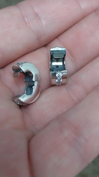 2 Charm Clip Pandora Circonitas