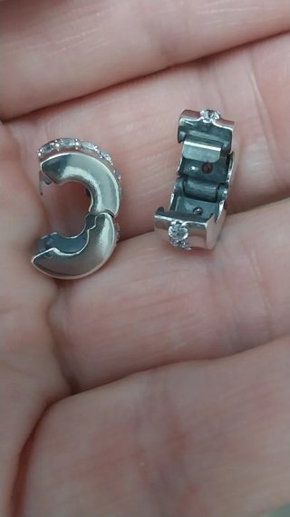 2 Charm Clip Pandora Circonitas