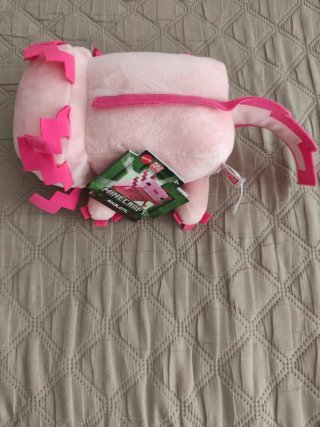 Peluche Minecraft Axolotl Rosa