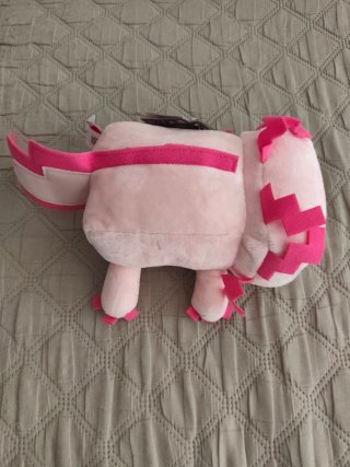 Peluche Minecraft Axolotl Rosa