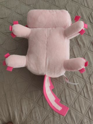 Peluche Minecraft Axolotl Rosa