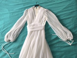 Abito da sposa vintage anni '80,regalo diademavelo