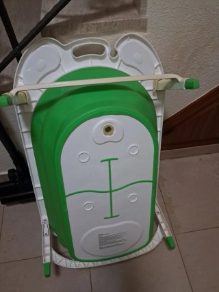 Bañera plegable para bebé verde