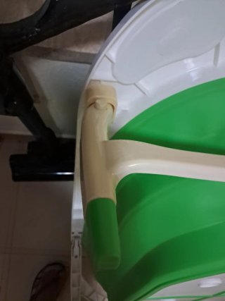 Bañera plegable para bebé verde