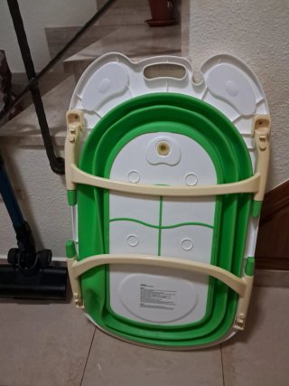 Bañera plegable para bebé verde