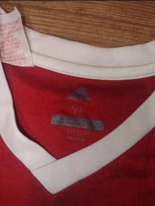 Camiseta Adidas Fútbol Talla S Roja