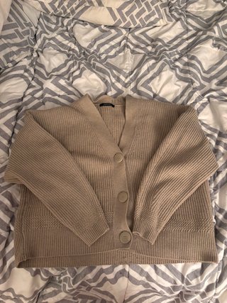 Jersey beige botones talla L