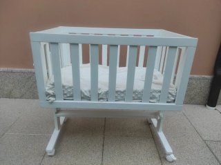 Cuna colecho blanca