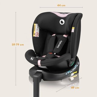 Silla Coche Bebé Lionelo Navy i-Size 360