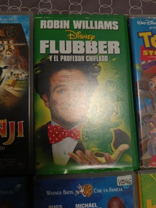 Lote 6 Películas VHS: Jumanji, Flubber, Toy Story,
