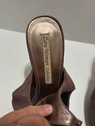 Tacchi Zara marroni