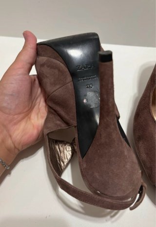 Tacchi Zara marroni