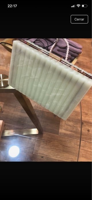 Bolso de fiesta verde agua
