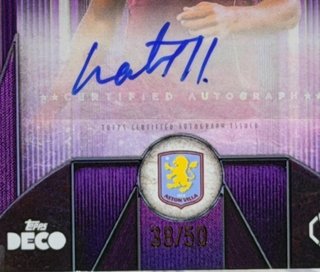 Ollie Watkins Autograph /50 Topps Deco 2022-23
