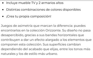 Mueble comedor con 2 módulos altos