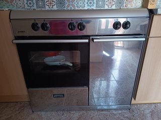 Cocina y horno de gas 5 fuegos
