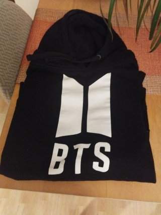 Sudadera BTS oversize negra talla única