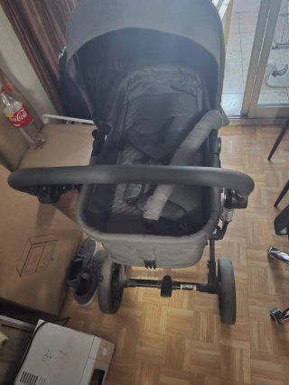 Carrito de bebé negro 3 en 1