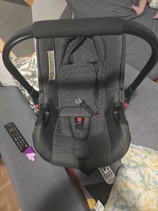 Carrito de bebé negro 3 en 1