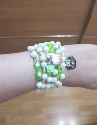 Lote 6 Pulseras Elásticas con 19 cm con gatitos