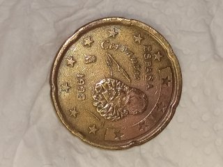Moneda 20 cent. € . España Cervantes 1999