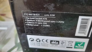 Ventilador CPU Titan con radiador.