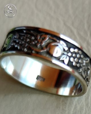 Anillo Plata 925 Grabado