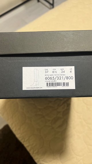 Botas altas piel Massimo Dutti Talla 37