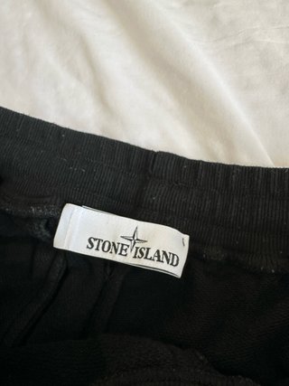 Stone Island Pantalón Corto Negro