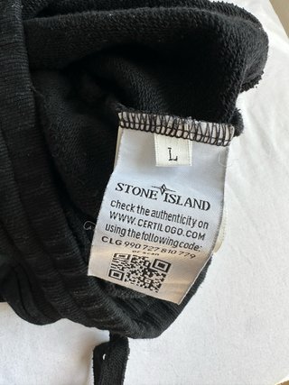 Stone Island Pantalón Corto Negro