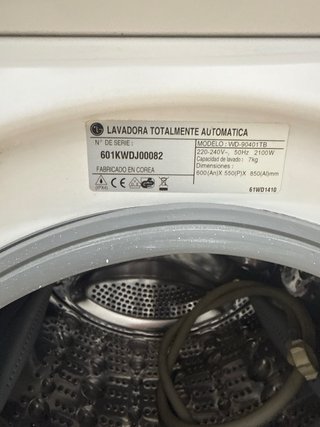 Lavadora LG Inverter 7 kg