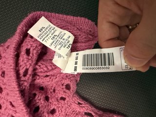 Jersey Zara rosa calado