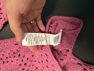 Jersey Zara rosa calado