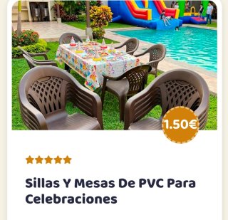 Alquiler castillos hinchables y sillas