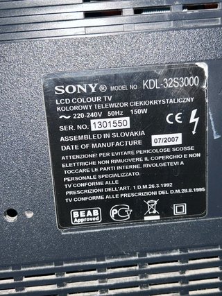 Televisor Sony Bravia Negro