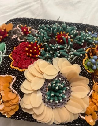 Bolso Zara bordado flores