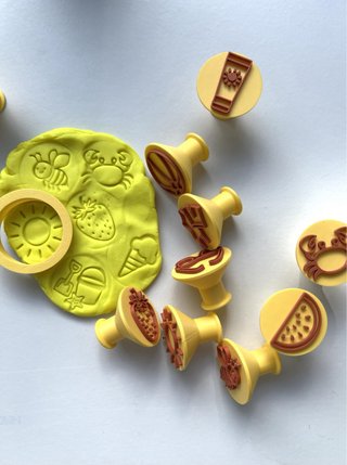 Juego Sellos Galletas/Arcilla Verano