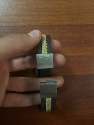 Pulsera Viceroy Cuero Trenzado Marrón Beige