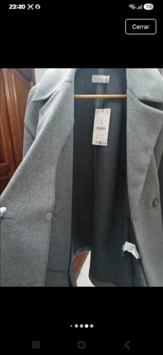 Chaquetón invierno mujer gris