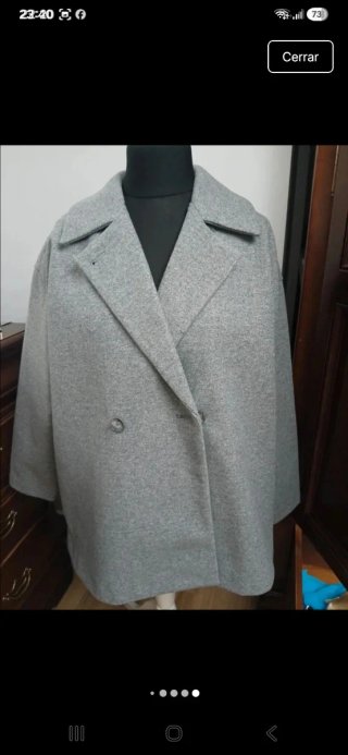 Chaquetón invierno mujer gris