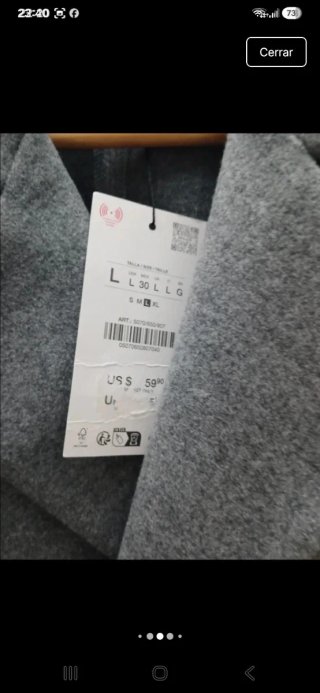 Chaquetón invierno mujer gris