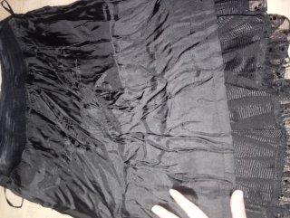 Falda larga verano negra