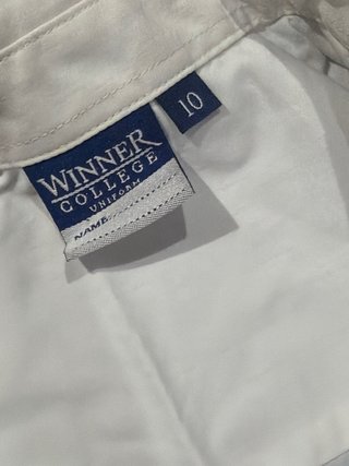 Camisa blanca uniforme escolar varias tallas