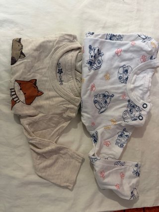 Lote 4 Camisetas 1,5€ Manga Larga Bebé 3-9 Meses