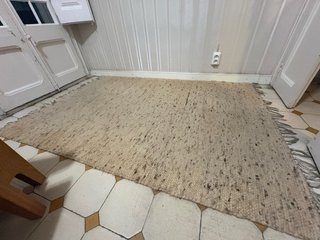 Alfombra rústica beige multicolor