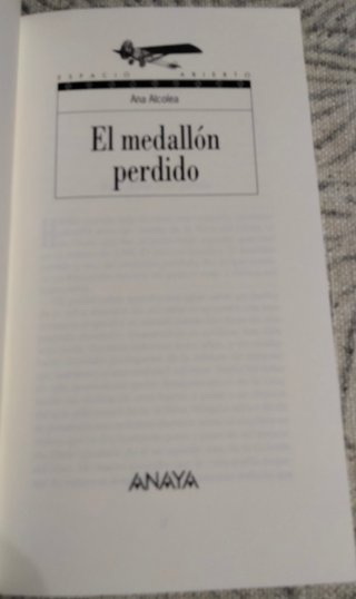 Libro El medallón perdido