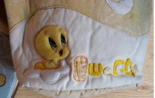 Set Baby Looney Tunes: Bolso tela + caja nuevo