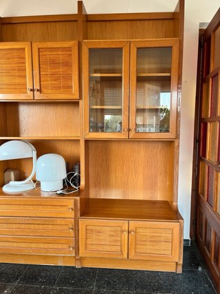 Librería modular madera vintage