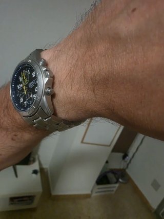 Seiko Cronógrafo Azul y Plateado
